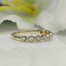 14k Solid Gold Dainty Natural Diamond Wedding Band Women's Promise Wedding Band. 14k Solid Gold Dainty Natural Diamond Wedding Band Women's Promise Wedding Band.