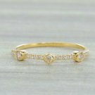 Solid 14k Gold Diamond Eternity Band Wedding Band Statement Ring Designer Ring.