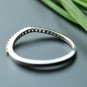 Curved Wedding Band 14k Gold Natural Diamond Engagement Ring Half Eternity Band.