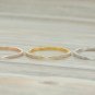 Diamond Snake Tail Ring 14k Solid Gold Stacking Cuff Ring Wedding Bridal Ring.