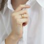 Dome Gold Ring Thick 14k Solid Gold Ring Simple Gold Ring Stackable Rounded Ring