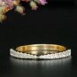 Tapered 14k Gold Diamond Band Bow Tie Dainty Bridal Band Minimalist Wedding Ring