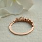 Dainty Diamond Filigree Band 14k Solid Gold Diamond Crown Wedding Band Gold Ring
