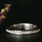 Wedding Band 14k Solid Gold Diamond Wedding Band Half Eternity Stack DiamondBand