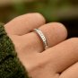Wedding Band 14k Solid Gold Diamond Wedding Band Half Eternity Stack DiamondBand