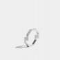 Octagon Diamond Gold Ring 14k Slid Gold Minimalist Geometric Design Bolt Ring.