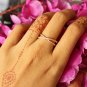 Diamond Cross Ring 14k Solid Gold Infinity Band Wedding Anniversary Diamond Ring