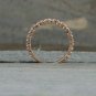 14k Solid Gold Diamond Band Engagement Ring Women Couple Promise Ring Jewelry.
