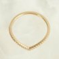 Chevron Ring 14k Solid Gold Diamond Chevron Ring V Shaped Stackable Diamond Ring