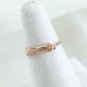 Knot Diamond Ring Forever Love Diamond Knot Ring 14k Solid Infinity Love Knot.
