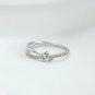 Knot Diamond Ring Forever Love Diamond Knot Ring 14k Solid Infinity Love Knot.