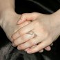 Diamond Cuff Ring 14k Solid Gold Open Wedding Ring Valentines Gift For Women.