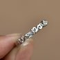 14k Solid Gold Ivy Vine Wedding Band Floral Dainty Wedding Ring Petite Lace Ring