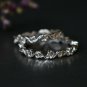 14k Solid Gold Ivy Vine Wedding Band Floral Dainty Wedding Ring Petite Lace Ring