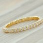 Diamond Full Eternity Band 14k Solid Gold Solitaire Ring Stacking Band Jewelry.
