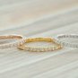 Diamond Full Eternity Band 14k Solid Gold Solitaire Ring Stacking Band Jewelry.