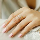 Diamond Half Eternity Stackable Ring Band 14k Solid Gold Wedding Jewelry Gift. Diamond Half Eternity Stackable Ring Band 14k Solid Gold Wedding Jewelry Gift.
