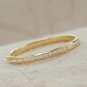 Diamond Half Eternity Stackable Ring Band 14k Solid Gold Wedding Jewelry Gift.