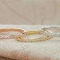 Diamond Half Eternity Stackable Ring Band 14k Solid Gold Wedding Jewelry Gift.