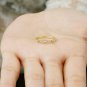 14k Solid Gold Pyramid And Diamond Eternity Stacking Ring Band Wedding Ring Band