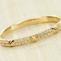 14k Solid Gold Pyramid And Diamond Eternity Stacking Ring Band Wedding Ring Band