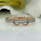 14k Solid Gold Infinity Ring Band Natural Diamond Eternity Band Birthday Gift. 14k Solid Gold Infinity Ring Band Natural Diamond Eternity Band Birthday Gift.