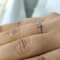 14k Solid Gold Infinity Ring Band Natural Diamond Eternity Band Birthday Gift.