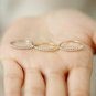 Diamond Half Eternity Stackable Band Ring In 14k Solid Gold Wedding Ring Gift.