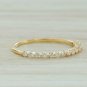 Diamond Half Eternity Stackable Band Ring In 14k Solid Gold Wedding Ring Gift.