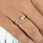 Diamond Wedding Ring 14k Gold Flower Diamond Ring Bridal Jewelry Gift Fine Ring.