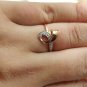 14k Solid Gold Tiny Diamond Ring Natural Diamond Gold Ring Small Finger Ring.