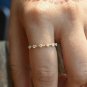 Diamond Stacking Ring 14k Solid Gold Dainty Wedding Ring Promise Gold Band Gift2