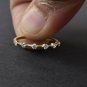 Diamond Stacking Ring 14k Solid Gold Dainty Wedding Ring Promise Gold Band Gift2