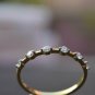 Diamond Stacking Ring 14k Solid Gold Dainty Wedding Ring Promise Gold Band Gift2