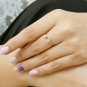 Crescent Moon Diamond Ring 14k Solid Gold Horn Ring Designer Diamond Ring Band.
