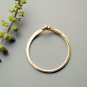 14k Solid Gold Chevron Wedding Ring Minimalist Gold Stackable Promise Ring Band.
