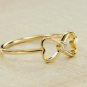 Mini Bow Shaped Diamond Ring 14k Solid Gold Everyday Use Diamond Ring Jewelry.