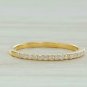Eternity Diamond Half Band In 14k Solid Gold Diamond Stackable Ring Wedding Gift