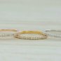 Eternity Diamond Half Band In 14k Solid Gold Diamond Stackable Ring Wedding Gift