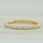 Eternity Diamond Half Band In 14k Solid Gold Diamond Stackable Ring Wedding Gift