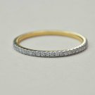 Diamond Half Eternity Band 14k Solid Gold Diamond Wedding Band Dainty Ring Band. Diamond Half Eternity Band 14k Solid Gold Diamond Wedding Band Dainty Ring Band.
