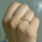 Diamond Half Eternity Band 14k Solid Gold Diamond Wedding Band Dainty Ring Band.