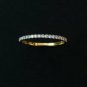 Diamond Half Eternity Band 14k Solid Gold Diamond Wedding Band Dainty Ring Band.