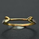 14k Solid Gold Heart Ring Band Natural Diamond Dainty Heart Ring Wedding Gift. 14k Solid Gold Heart Ring Band Natural Diamond Dainty Heart Ring Wedding Gift.