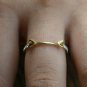 14k Solid Gold Heart Ring Band Natural Diamond Dainty Heart Ring Wedding Gift.