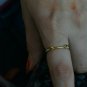 14k Solid Gold Heart Ring Band Natural Diamond Dainty Heart Ring Wedding Gift.