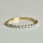 Eternity Diamond Band Single Prong 14k Solid Gold Wedding Ring Stackable Ring.
