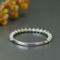 Eternity Diamond Band Single Prong 14k Solid Gold Wedding Ring Stackable Ring.