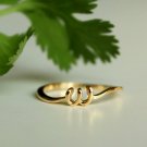 14k Solid Gold Initial Ring 2 Lower Case Alphabet Gold Letter Ring Birthday Band 14k Solid Gold Initial Ring 2 Lower Case Alphabet Gold Letter Ring Birthday Band