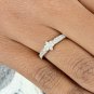 Natural Pave Diamond Wedding Band Ring 14k Gold Women's Jewelry Anniversary Gift